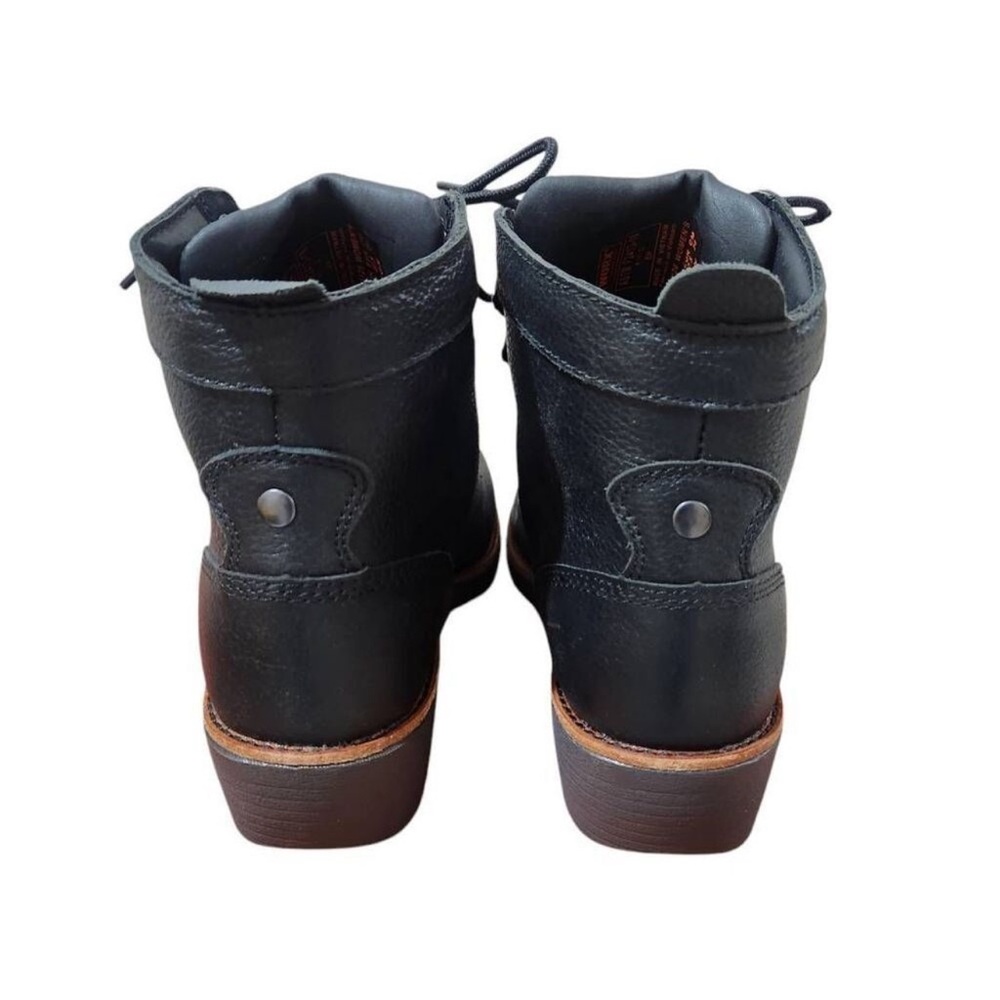 NEW WORX By Red Wing Shoes Black Steel Toe Boots - Picture 6 of 13